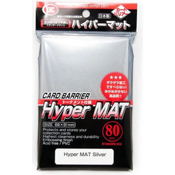 KMC Standard Card Sleeves Hyper Matte Silver (80)